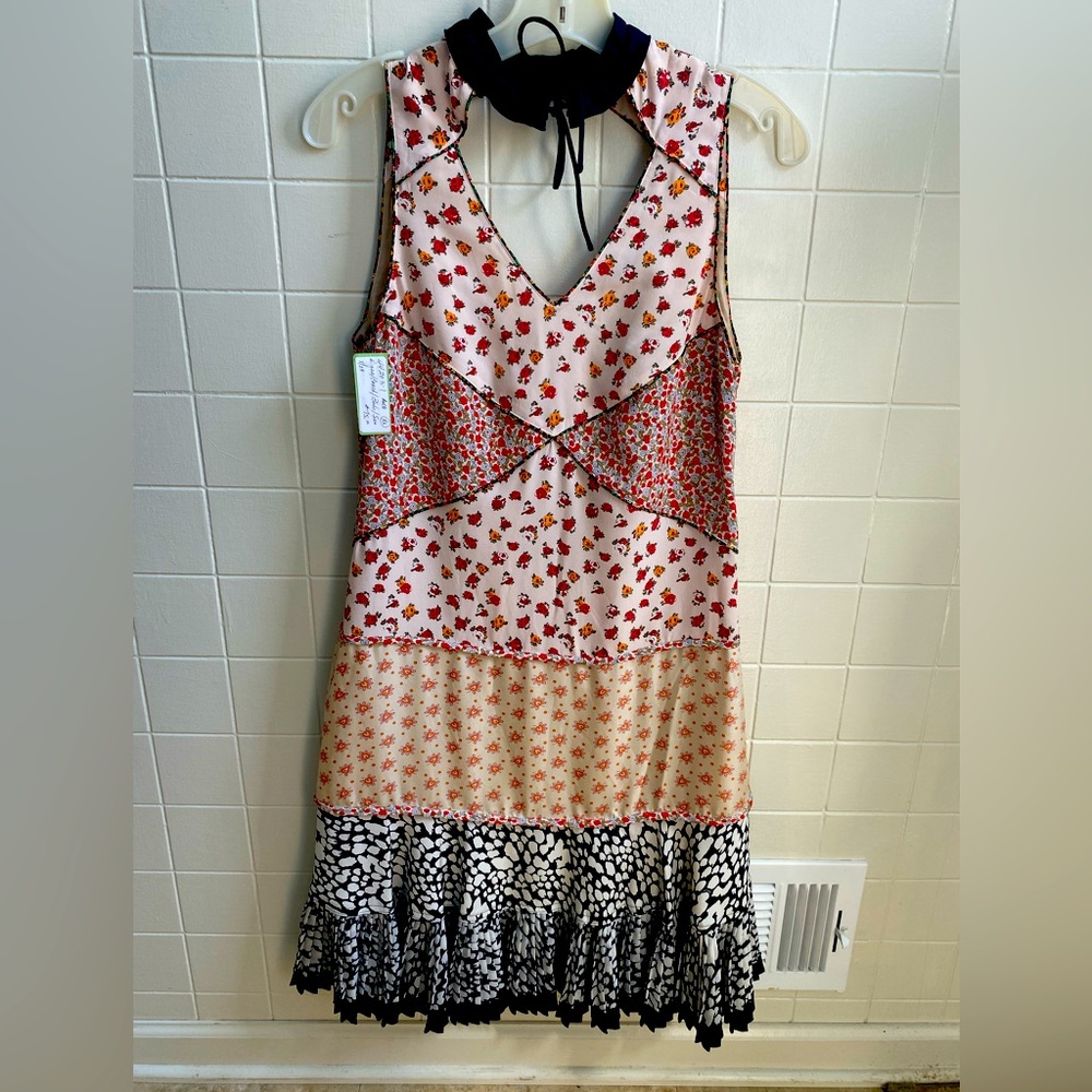 Coach Floral Patchwork Sleeveless Dress
